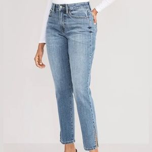 Old Navy Curvy Straight Jeans with Ankle Slit - 8